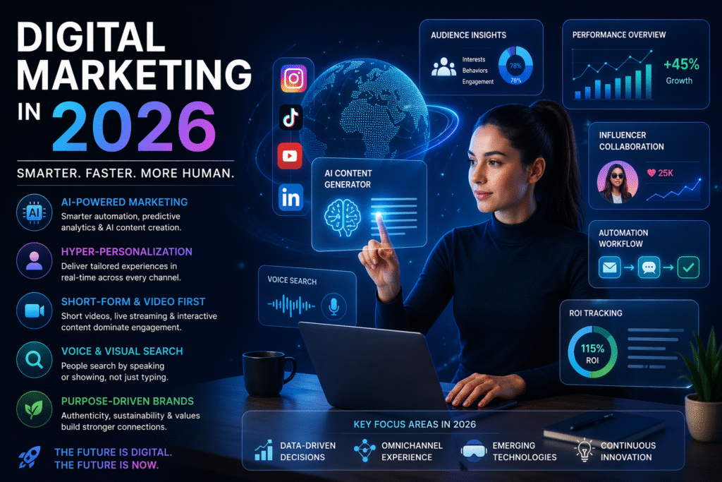 Digital Marketing in 2026: Where Technology Meets Human Connection.” Digital Marketing